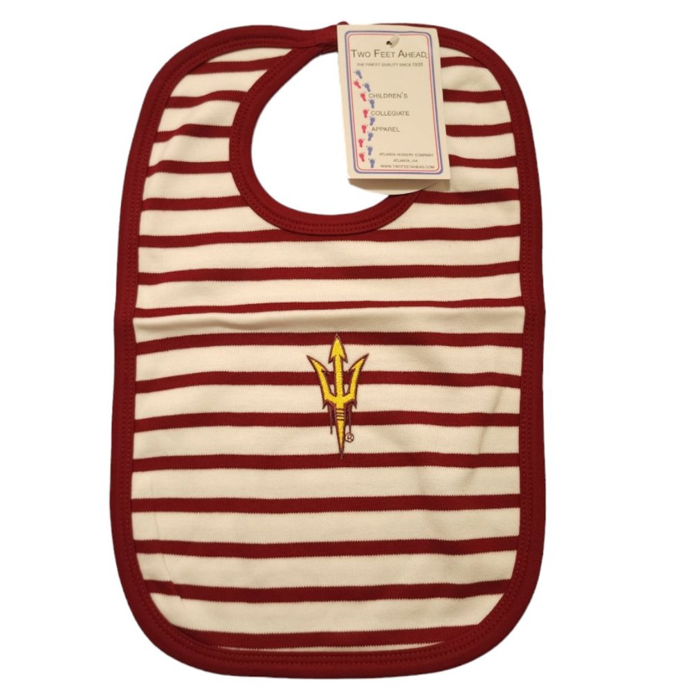 Two Feet Ahead baby Arizona Red‎ Devil knit Bib